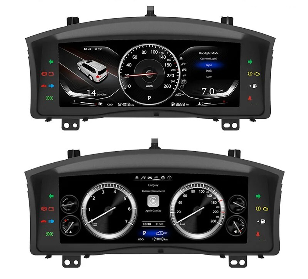 Электронная панель приборов Lexus LX570 2008-2015 - Carmedia NH-LCD-L01 с сенсорным LCD / ЖК 12.3" экраном QLED