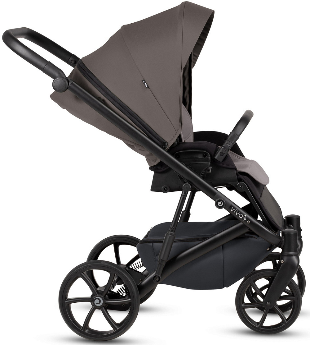 Детская коляска Tutis Viva 6 Plus Essential 4 в 1 с автокреслом Elo Lux EduSky Black и базой 1612072 Periscape
