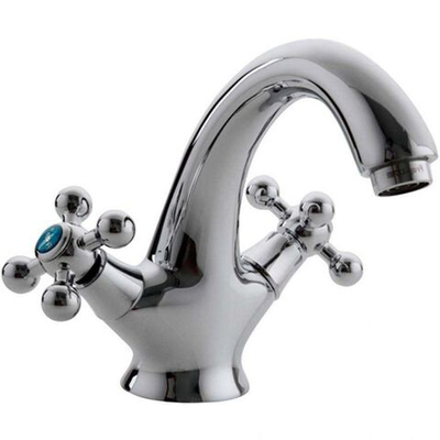 Смеситель для раковины, Frap, корот изл, с кран-буксой, хром, F1019