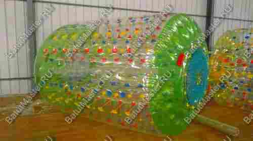 Аттракцион Водный роллер (Гидророллер) "Прозрачно - зелёный" ПВХ 2,2*2*2