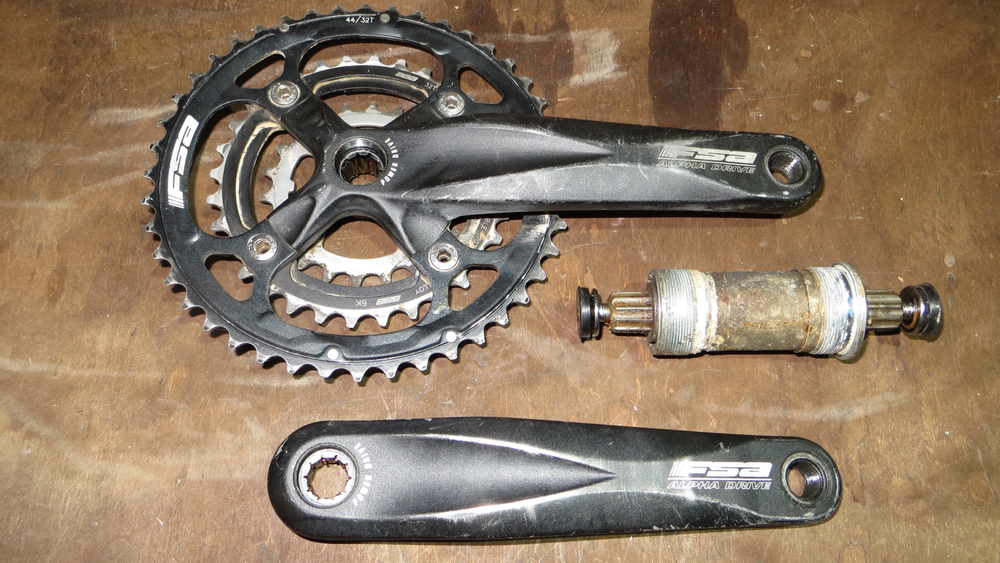 Шатуны FSA ALPHA DRIVE, 175ММ, 22/32/44Т,