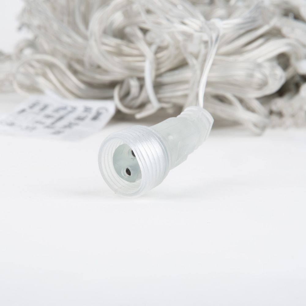 ULD-C3020-264-TTK WARM WHITE IP44 Занавес светодиодный с эффектом мерцания. 3х2м. 264 светодиода. Теплый белый свет. Провод прозрачный. TM Uniel