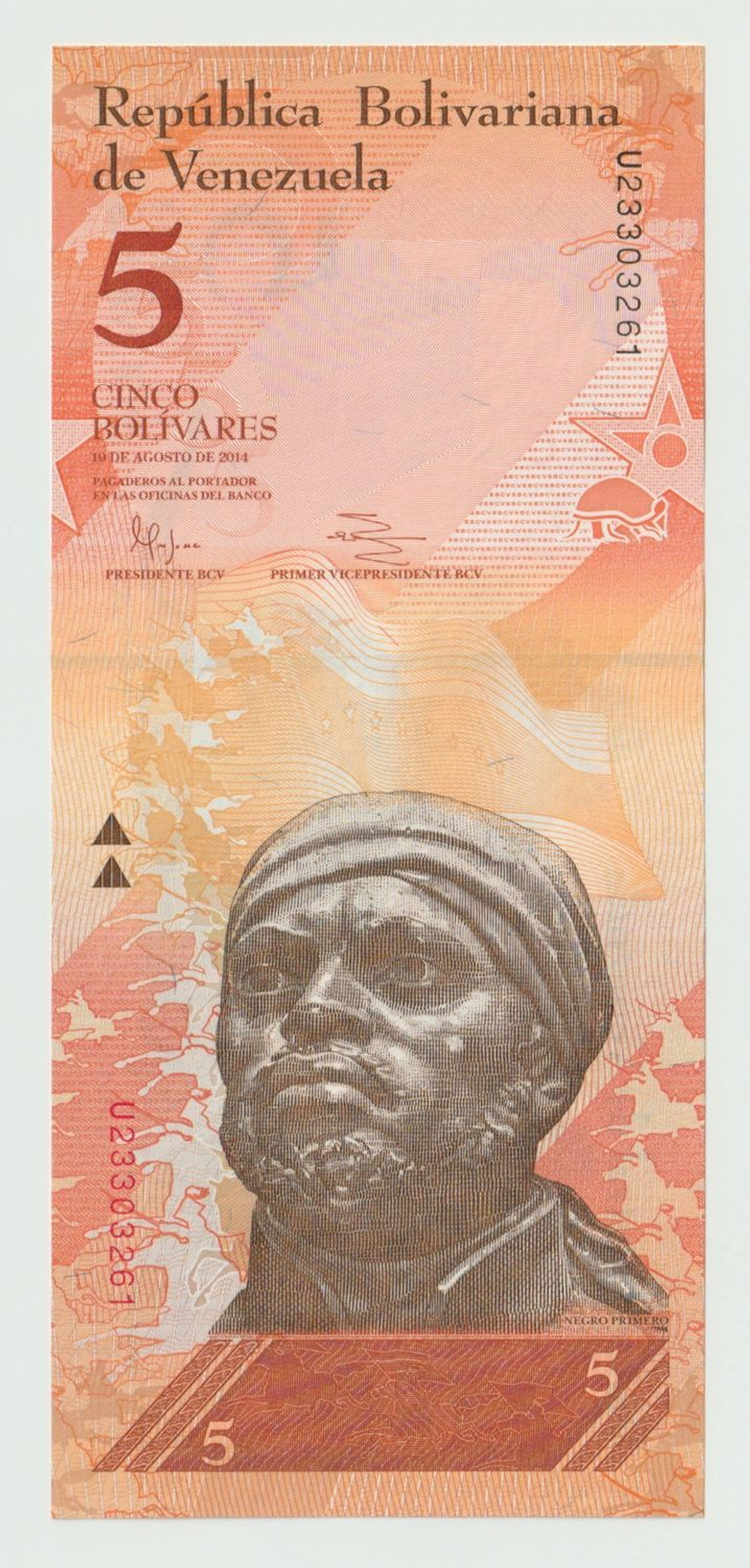 Venezuela, 5 Bolívares, 2014, UNC