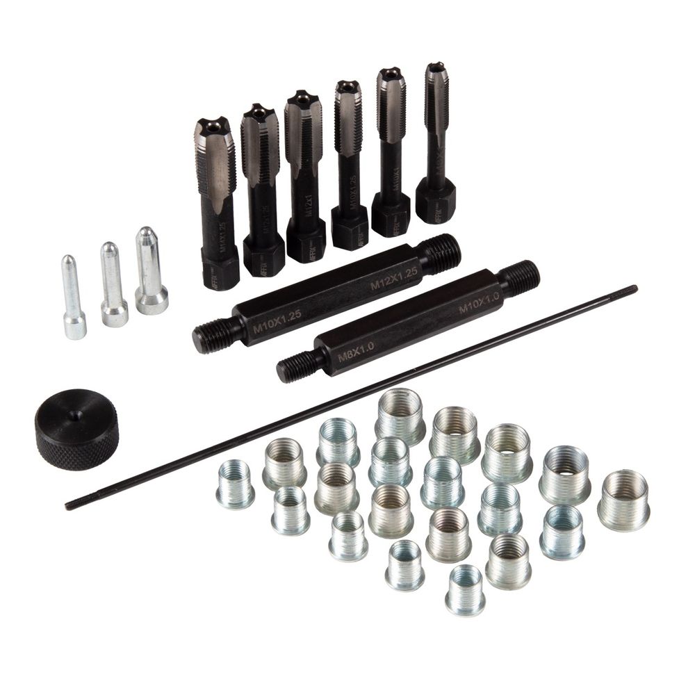 AFFIX (AF10312033C) Набор для восстановления резьбы свечей накаливания, 33 предмета, кейс