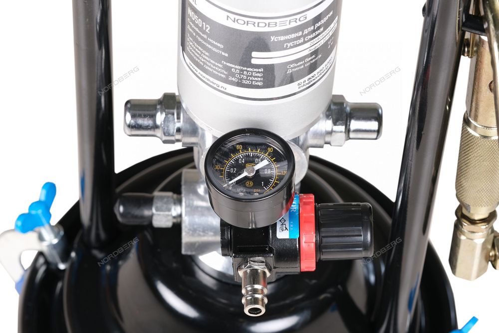 NORDBERG (NO5012) Установка пневматическая для раздачи густой смазки с баком, 12 л