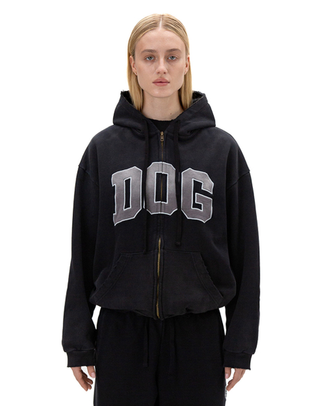 Зип-худи «DOG» черный