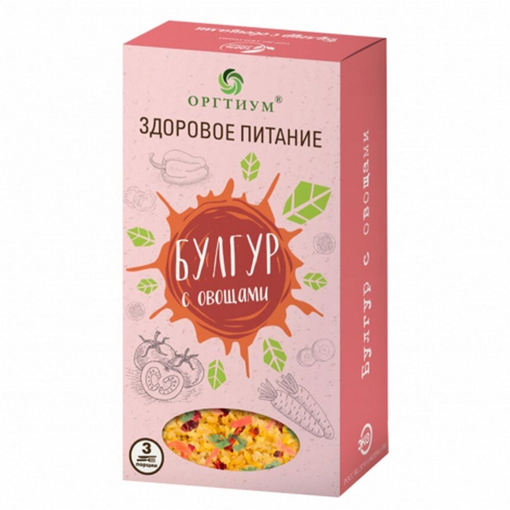 Булгур с овощами 180г (Оргтиум)