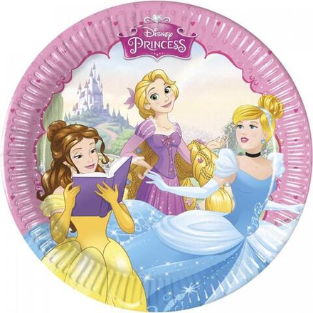 P Тарелки 20 см "Принцессы" / Princess Dreaming / набор 8 шт. /