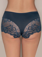 Трусы-шорты со средней линией талии Allure (Размер: 40) (Цвет: синий с бежевым)