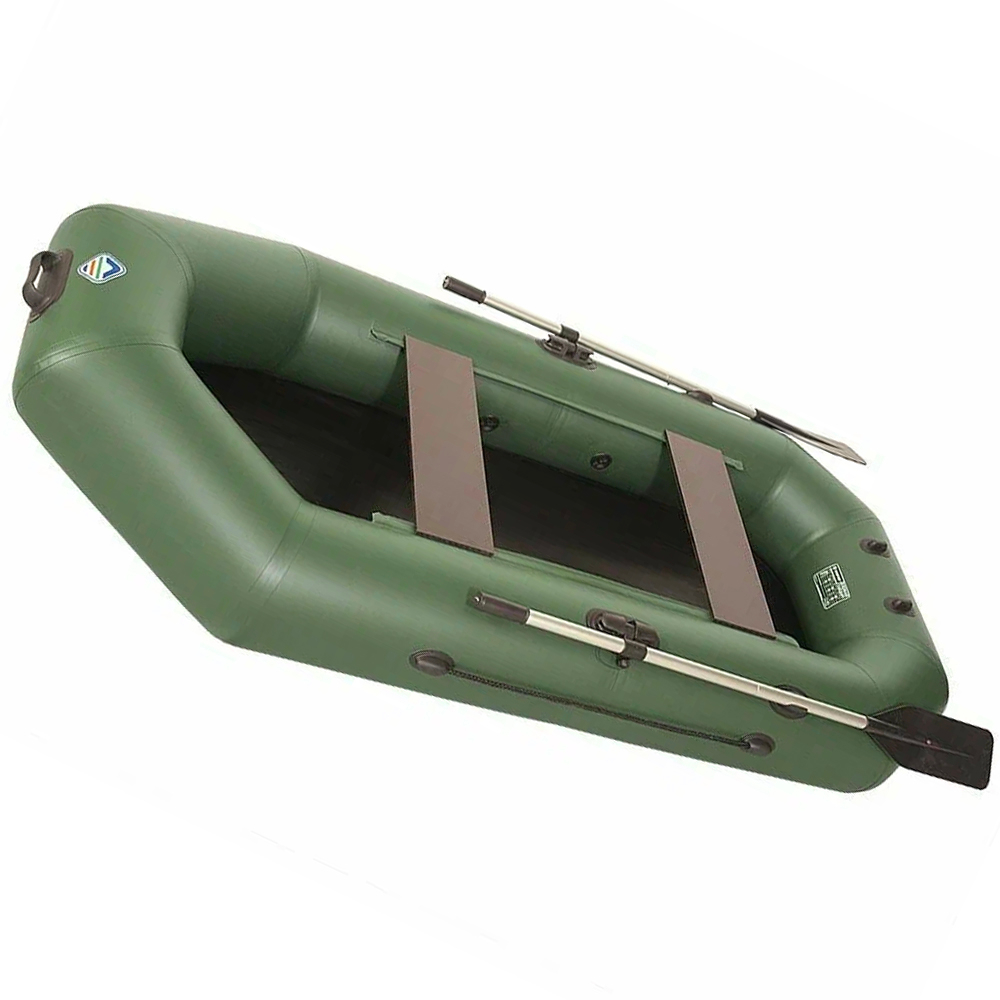 Лодка гребная под мотор Лоцман Стандарт 240 (зелёный, 240)