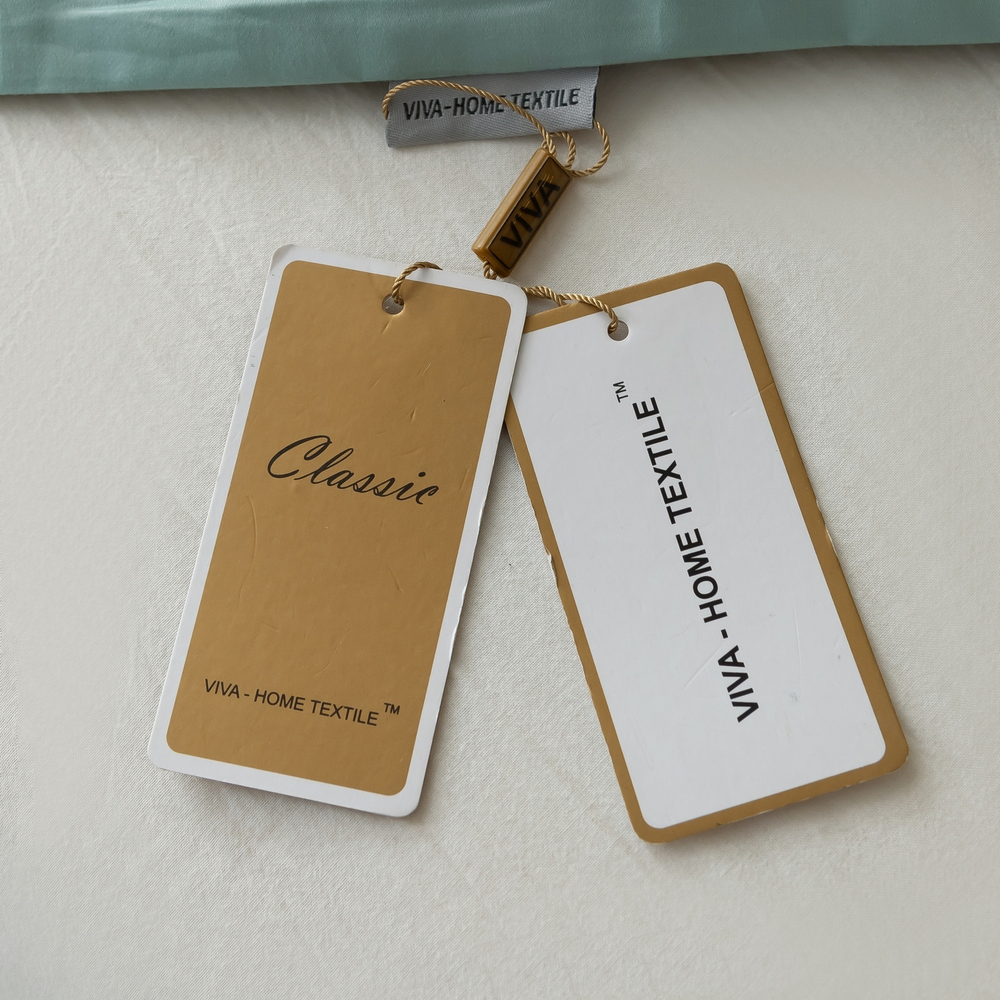 Комплект постельного белья Однотонный Сатин Премиум широкий кант OCPK019