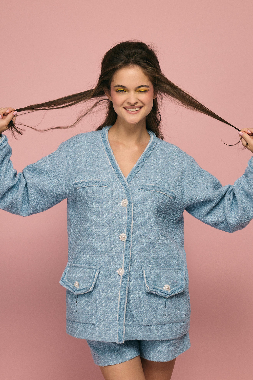 Тулуп-жакет