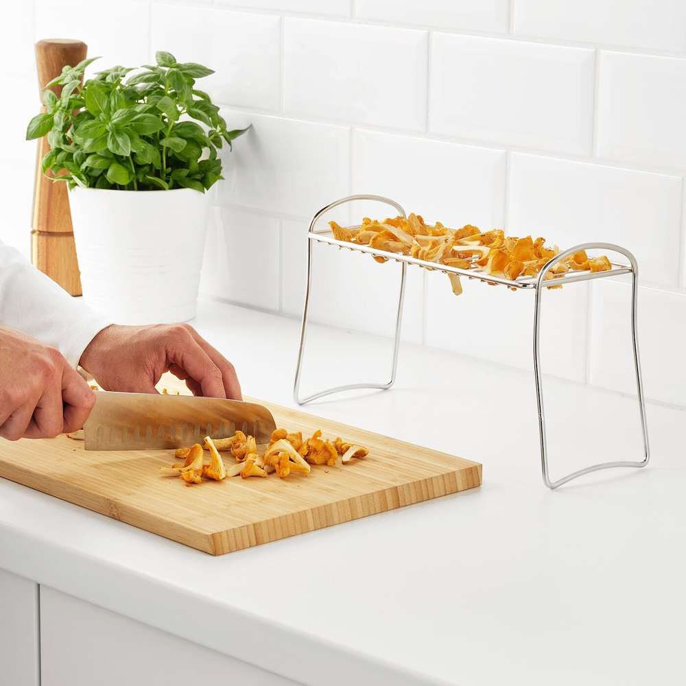 Сушилка для посуды IKEA VALVARDAD (ВЭЛВОРДАД), Нержавеющая сталь, 13x32 см