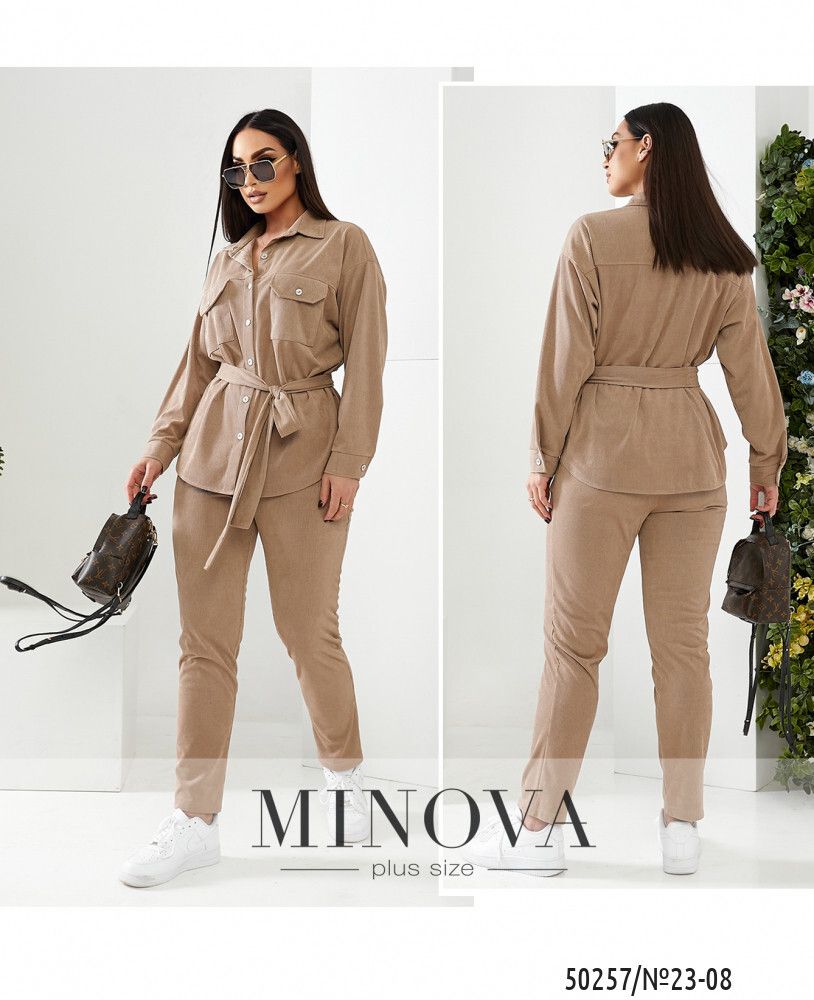 Костюм 23-08-Бежевый Minova Костюм 23-08-Бежевый Minova