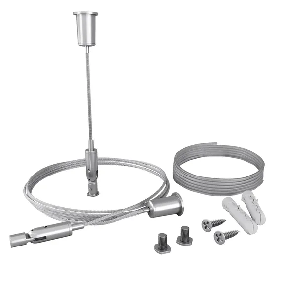 Комплект подвесов для радиусного профиля 2 м с проводом питания Led Strip alm-3535r-pe-2m