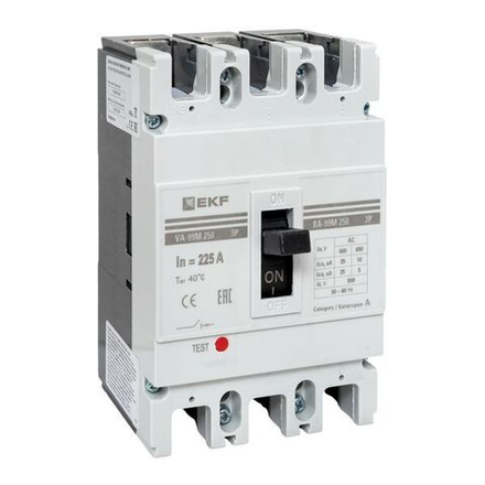 Автоматический выключатель в литом корпусе  EKF mccb99-250-225m