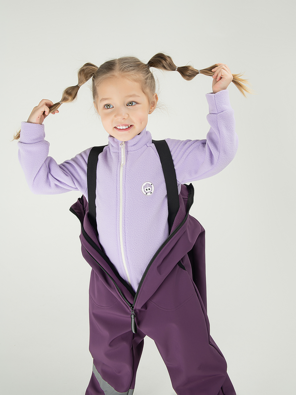 Комбинезон из софтшелла "Фиолетовый"
