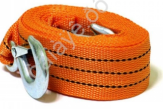 Трос буксира 5т/5м лента МаякАвто с крюками, ширина 50мм  50050