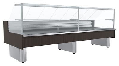 Витрина холодильная Carboma GC110 SV 2,5-1-1 (ВХСр-2,5 GC110) (статика, выносной агрегат, без боковин)