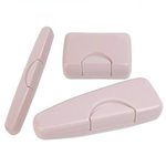 Набор путешественника "Трио" Цв. Бежево-розовый футляр для зубной щетки + мыльница + футляр для бритвы