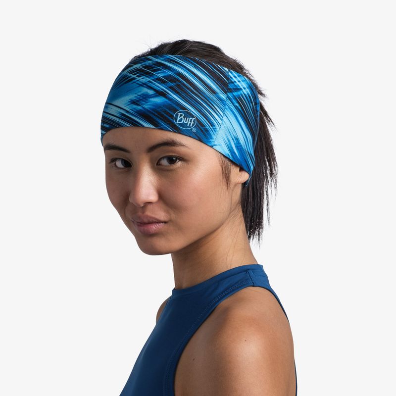 Повязка Buff CoolNet UV+ Wide Headband Edur Blue Фото 3