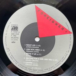 Винтажная виниловая пластинка LP Foreigner 4 (Япония 1981) (Оби) Urgent