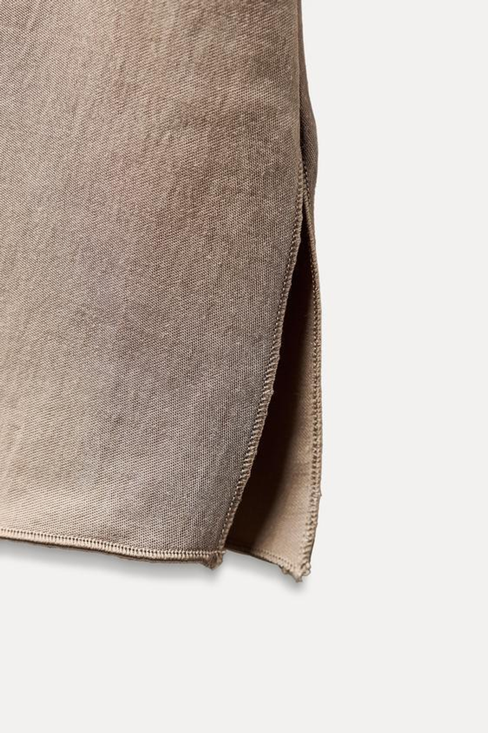 ZARA СТРУЯЩИЙСЯ ТОП — ZW COLLECTION, ОХРА