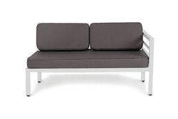 "Глория" модуль диванный левый, каркас из алюминия