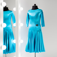 Standart 3-03-01-C | Рейтинговое платье годе для спортивных бальных танцев | Vasileva Dance