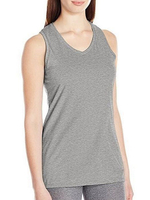 Спортивный топ без рукавов из хлопкового волокна (Размер: M) (Цвет: серый)