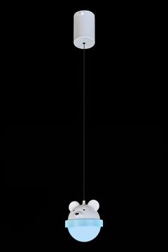Подвесной светильник LED "Мышонок" LE4012/1S BL голубой Ours Leon