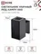 Светильник уличный настенный односторонний НБУ CUBE-1хA60-BL алюминиевый черный IP54 IN HOME