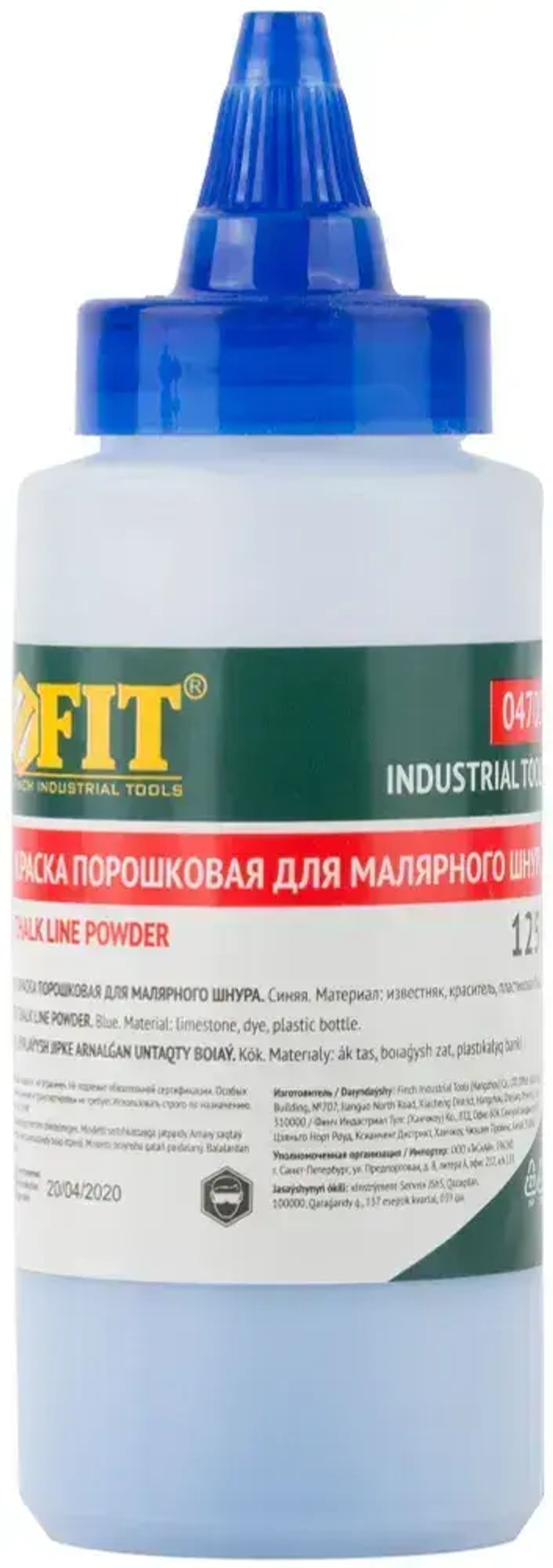 FIT Краска разметочная 125 гр. для ударного шнура, синяя порошковая