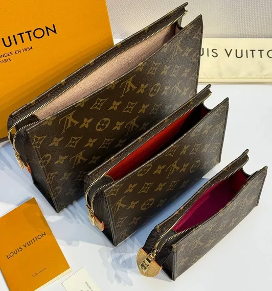 Несессер Louis Vuitton Trio, коричневый
