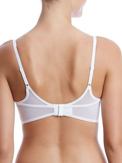 Удлиненный бескаркасный бюстгальтер-бралетт с гладкими чашками (Размер: 80A) (Цвет: белый)