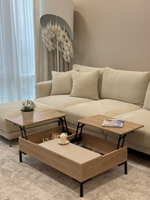 Журнальный столик с двумя подъёмными механизмами