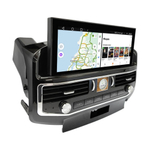 Магнитола для Toyota Land Cruiser 200 2007-2015 (экран климата внизу) - Carmedia ZH-T1201 монитор 12.3", Android 12, 8Гб+128Гб, CarPlay, SIM-слот