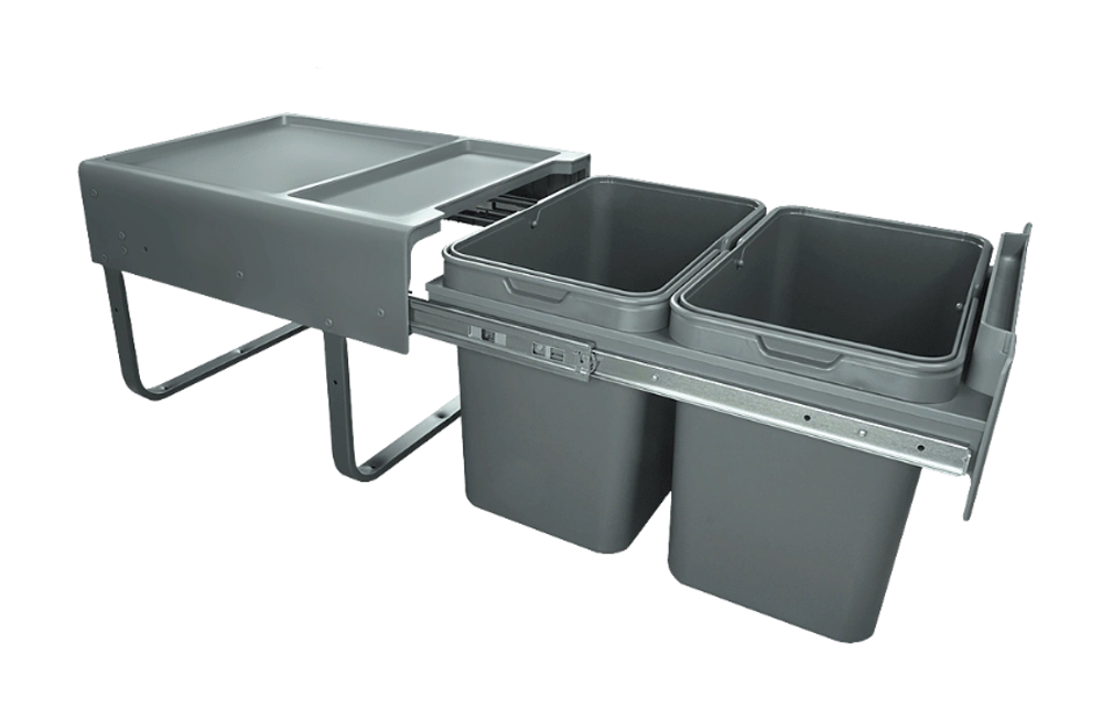 Мусорное ведро выдвижное (2х19л) 450, AQ