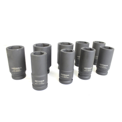 OPT-60209 Набор ударных головок глубоких 3/4", 22-38 мм, 9 предметов