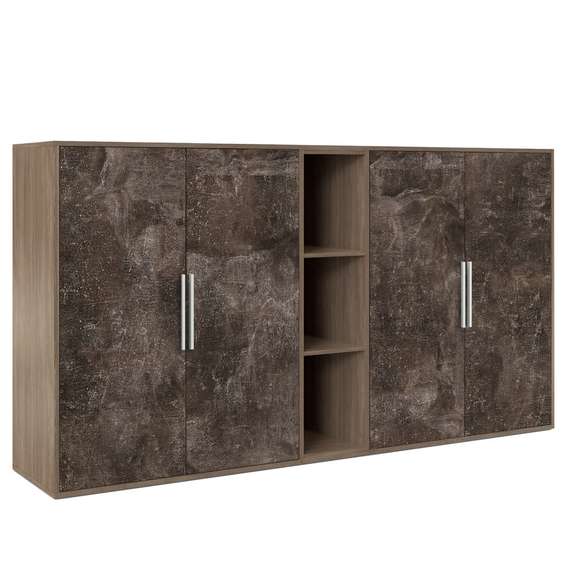 Шкаф средний 4 створки, с нишей