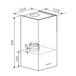 Кухонная вытяжка MAUNFELD Bath Plus 45 нержавеющая сталь фото 17