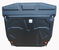 Защита картера и КПП (сталь 2 мм) для Hyundai Santa Fe III 2012-2019 (V - все), Hyundai Grand Santa Fe 2013-2018 (V - все) Alfeco.ALF1030st