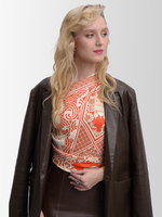 Платок «Русская резьба по кости»