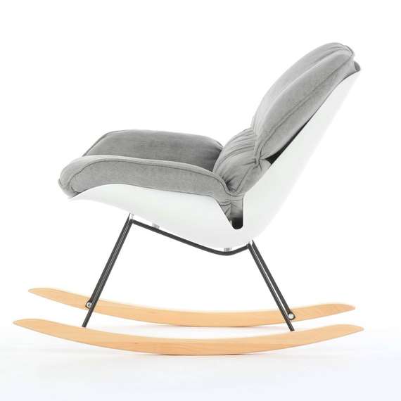 Кресло-качалка Bay, серая ткань