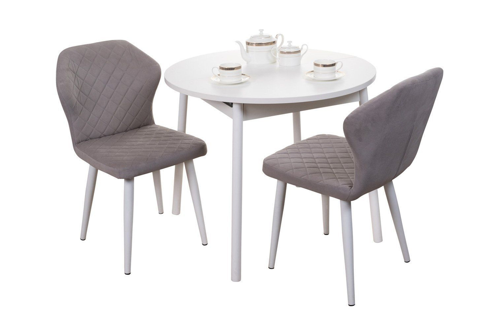 Стол кухонный обеденный раздвижной Сарбия/Серый, Аврора, 120х75х75,5 см АКВИЛОН