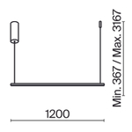Подвесной светильник Maytoni MOD246PL-L24BK