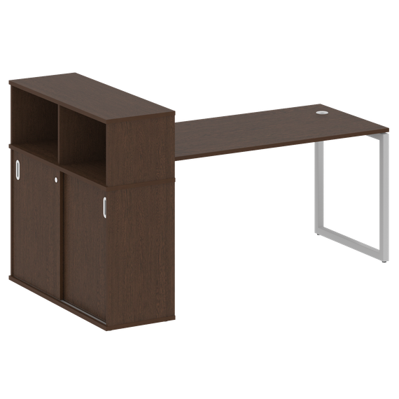 Метал Систем Куатро Стол письменный с шкафом-купе на О-образном м/к 40БО.РС-СШК-3.4 Т