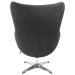Кресло Bradex Home EGG STYLE CHAIR графит, искусственная замша