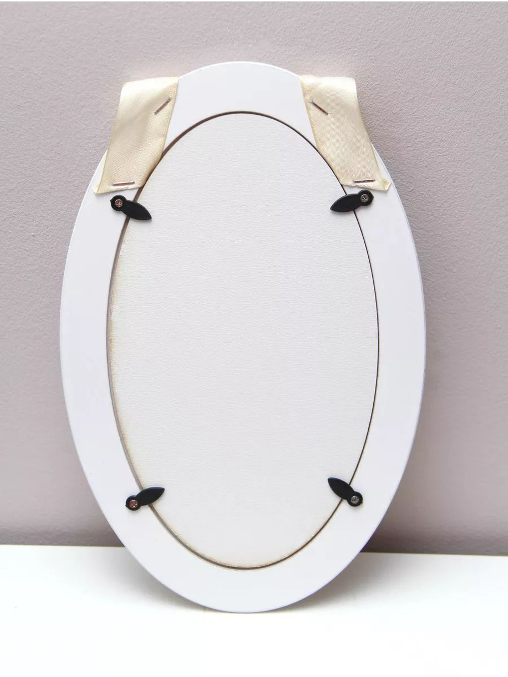 Панно на стену для интерьера в овальной раме набор 3 шт "Прованс" 28,5*18,5 см