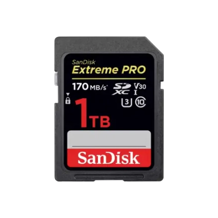 Карта памяти SanDisk Extreme Pro SDXC 1TB UHS-I U3 V30, R/W 170/90 МБ/с